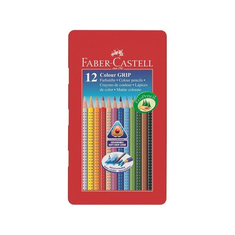 Faber-Castell Colour Grip laápiz de color 12 pieza(s) Multi