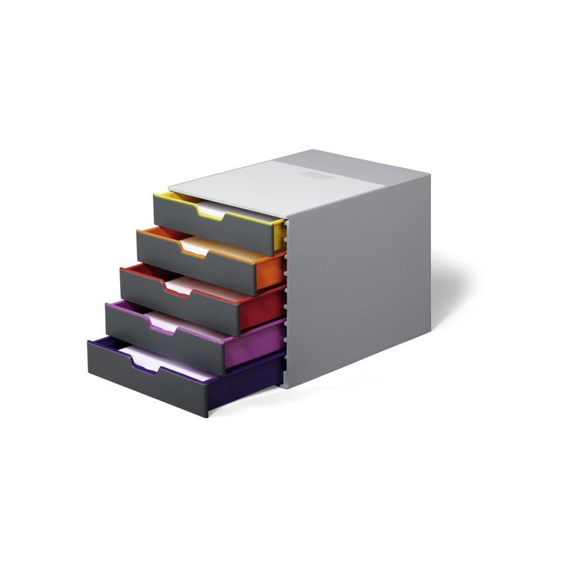 Durable VARICOLOR 5 bandeja de escritorio De plástico Multicolor