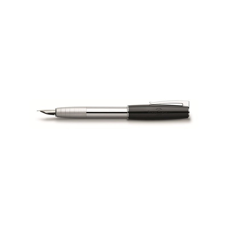 Faber-Castell Loom pluma estilográfica Negro, Acero inoxidable Sistema de carga por convertidor 1 pieza(s)