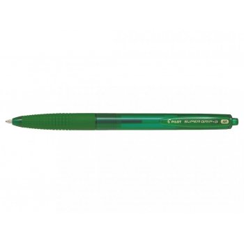 Pilot Super Grip G a Scatto Verde Clip-on retractable ballpoint pen Medio 1 pieza(s)