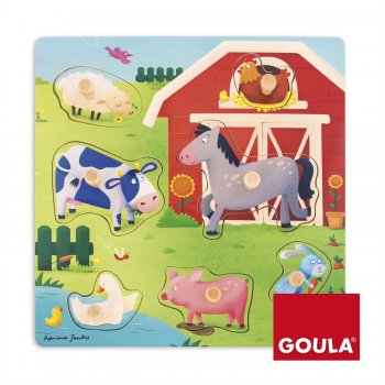 Goula Mothers&Babies Farm Puzzle 7 pcs Rompecabezas de figuras 7 pieza(s)