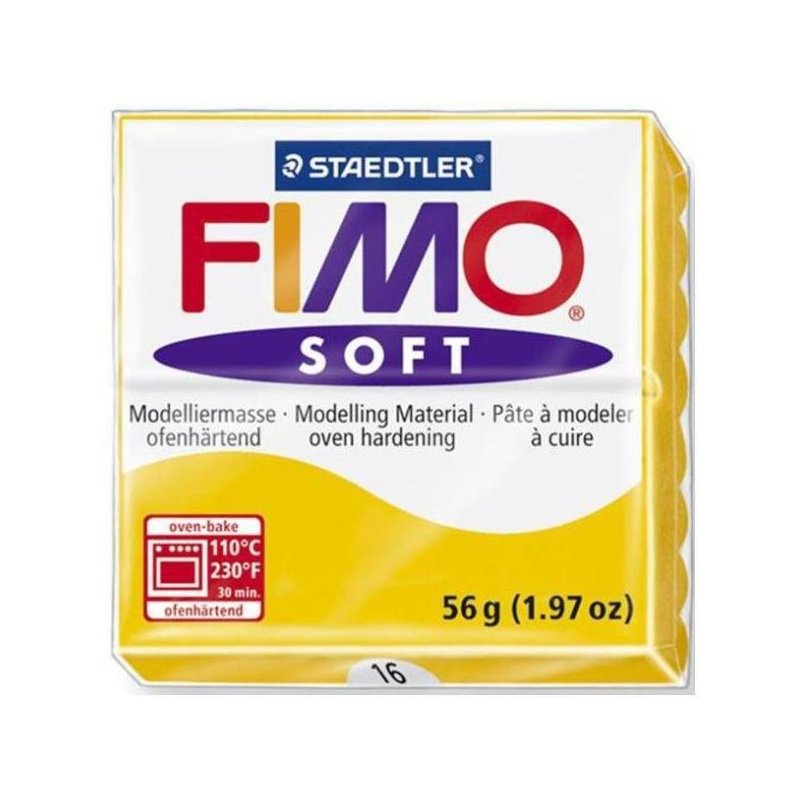 Staedtler FIMO soft Arcilla de modelar Amarillo 56 g 1 pieza(s)