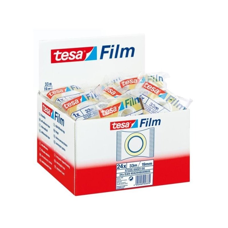 TESA Film Standart 19mm x 33m cinta adhesiva Transparente