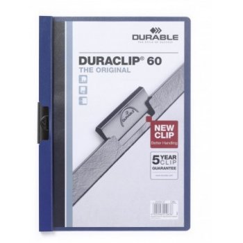 Durable Duraclip 60 archivador Azul, Transparente PVC