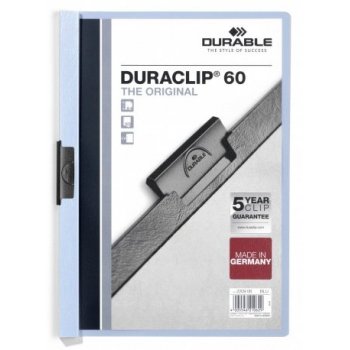 Durable Duraclip 60 archivador Azul claro, Transparente PVC