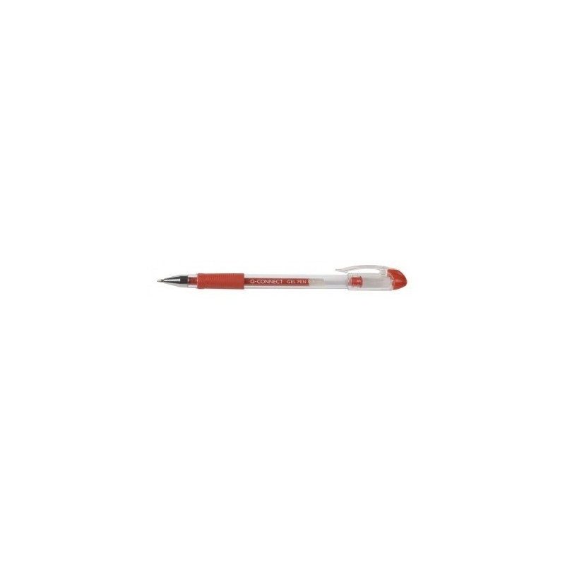 Q-CONNECT KF21718 bolígrafo de gel Bolígrafo de gel con tapa Rojo Ultrafino 10 pieza(s)