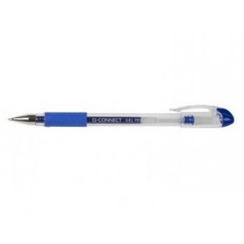 Q-CONNECT KF21717 bolígrafo de gel Bolígrafo de gel con tapa Azul Ultrafino 10 pieza(s)