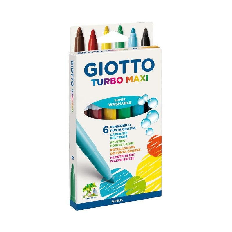 Giotto Turbo Maxi Multicolor 6 pieza(s)