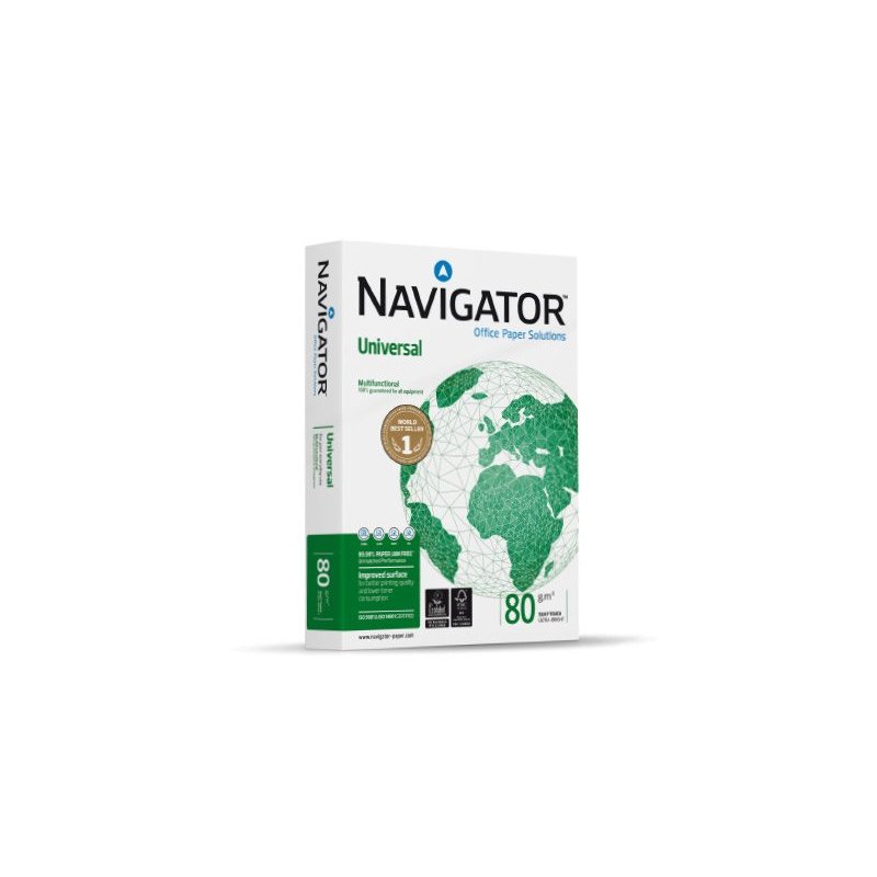 Navigator UNIVERSAL papel para impresora de inyección de tinta A4 (210x297 mm) Seda Blanco