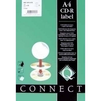 Connect Labels for CD DVD 25 sheets etiqueta autoadhesiva