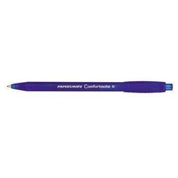 Papermate Comfortmate Azul Clip-on retractable ballpoint pen Medio 12 pieza(s)