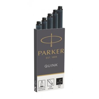 Parker Quink inktpatronen zwart, doos met 5 stuks Recambio de bolígrafo Negro 5 pieza(s)