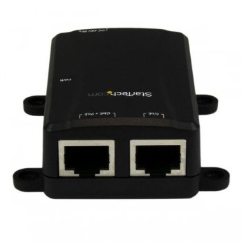 StarTech.com Inyector PoE+ Midspan de 1 Puerto Gigabit - 802.3at y 802.3af