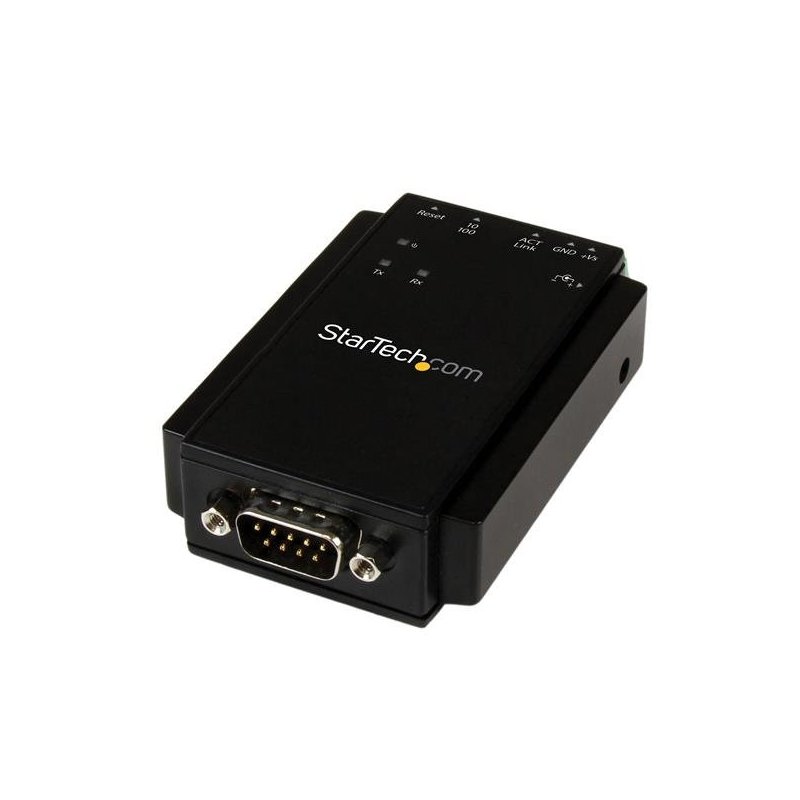StarTech.com Servidor IP Ethernet de Dispositivos Serie con 1 Puerto RS-232 - Adaptador Serial de Montaje en Riel DIN