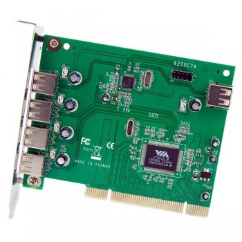 StarTech.com Adaptador Tarjeta PCI USB 2.0 de Alta Velocidad 7 Puertos - 4 Externos y 3 Internos