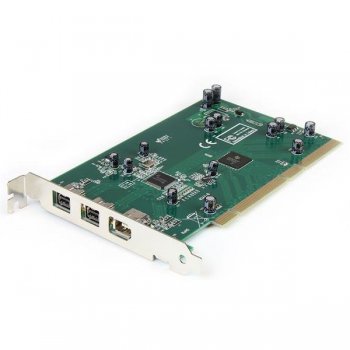 StarTech.com Adaptador Tarjeta Controladora FireWire 800 400 PCI 2 Puertos 1394b 1x 1394a - Kit Edición DV