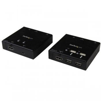 StarTech.com Extensor HDMI por Cable CAT6 con Concentrador USB de 4 Puertos - 50m - 1080p