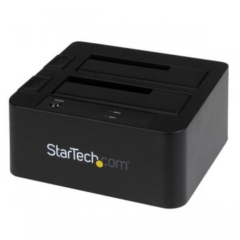 StarTech.com Docking Station eSATA USB 3.0 con UASP de 2 Bahías para Disco Duro o SSD SATA de 2,5 o 3,5 Pulgadas