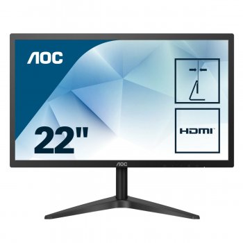 AOC 22B1H pantalla para PC 54,6 cm (21.5") Full HD LED Plana Negro