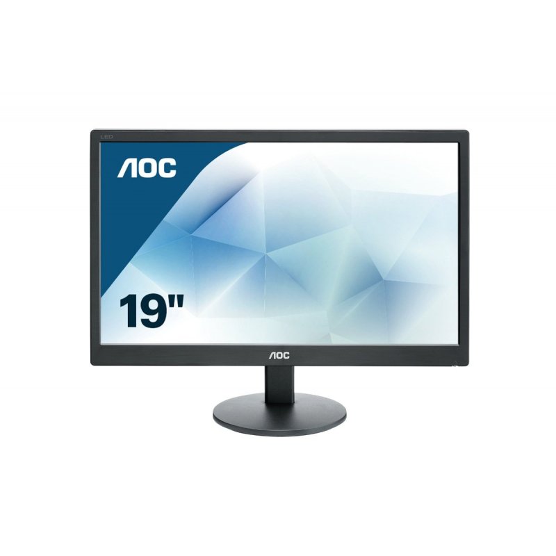 AOC Value-line E970SWN LED display 47 cm (18.5") WXGA LCD Plana Mate Negro