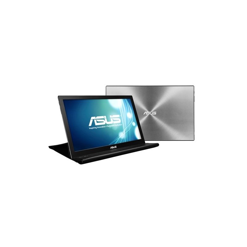 ASUS MB168B pantalla para PC 39,6 cm (15.6") HD Negro, Plata