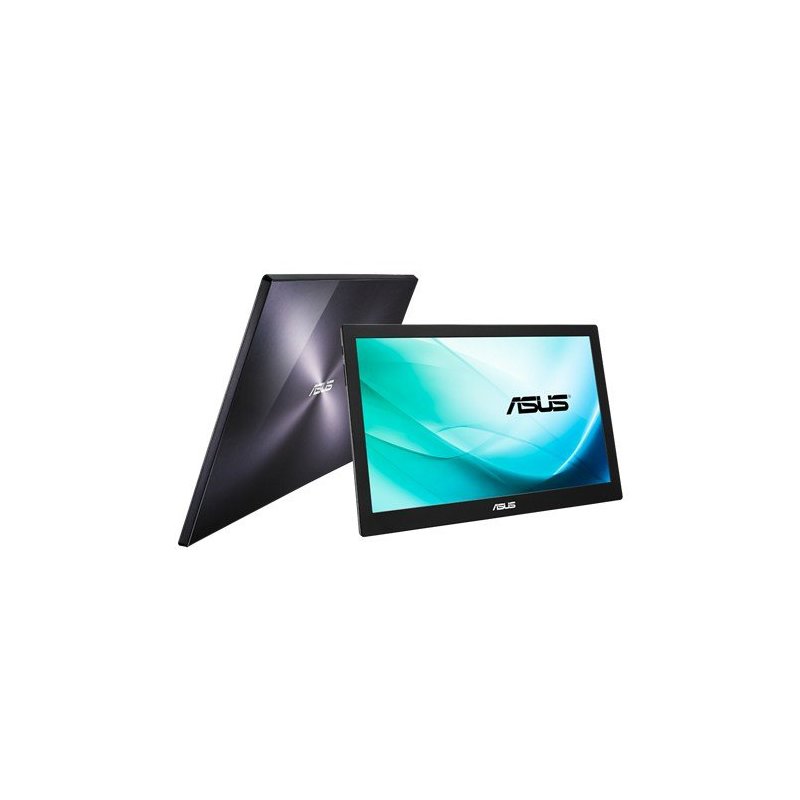 ASUS MB169B+ pantalla para PC 39,6 cm (15.6") Full HD LED Plana Negro, Plata