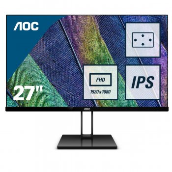 AOC Value-line 27V2Q pantalla para PC 68,6 cm (27") Full HD LED Plana Mate Negro