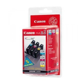 Canon CLI-526 C M Y Original Cian, Magenta, Amarillo 3 pieza(s)