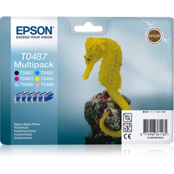 Epson Seahorse Multipack T0487 6 colores (etiqueta RF)