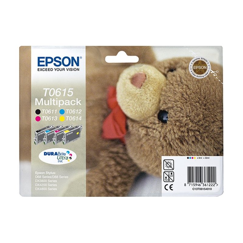 Epson Teddybear Multipack T0615 4 colores