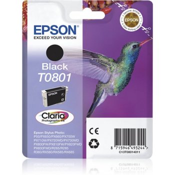 Epson Hummingbird Cartucho T0801 negro (etiqueta RF)