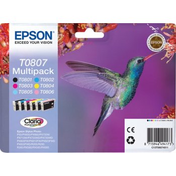 Epson Hummingbird Multipack T0807 6 colores