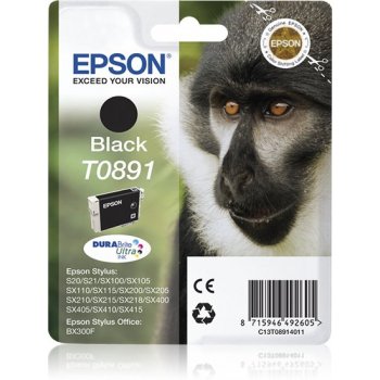 Epson Monkey Cartucho T0891 negro (etiqueta RF)