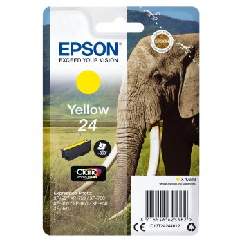 Epson Elephant Cartucho 24 amarillo