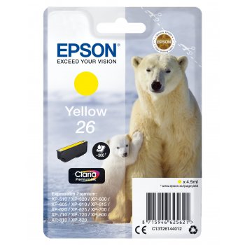 Epson Polar bear Cartucho 26 amarillo (etiqueta RF)