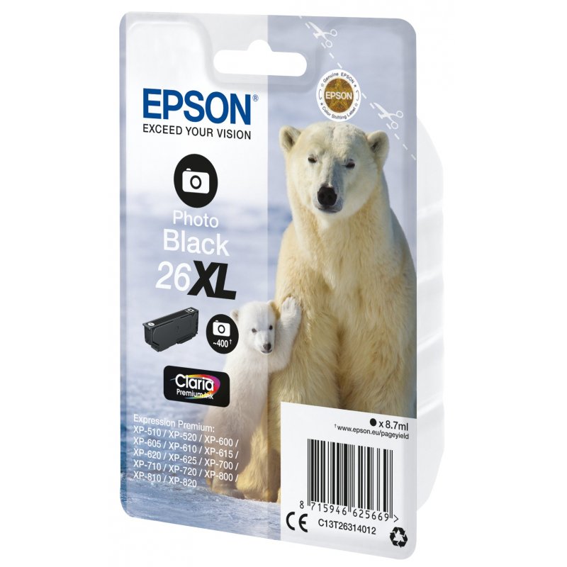 Epson Polar bear Cartucho 26XL negro foto