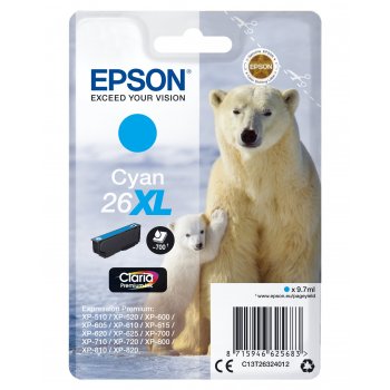 Epson Polar bear Cartucho 26XL cian
