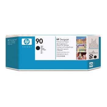 HP Limpiador de cabezales de impresión y cabezal de impresión DesignJet 90 negro
