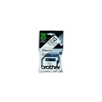 Brother Labelling Tape - 12mm, Black White, Blister cinta para impresora de etiquetas M