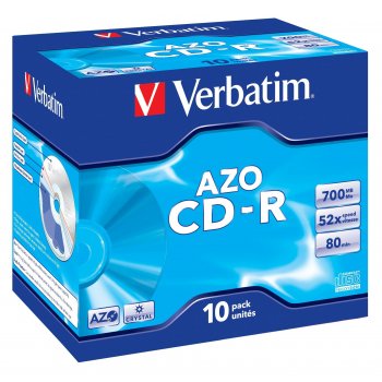 Verbatim CD-R AZO Crystal 700 MB 10 pieza(s)