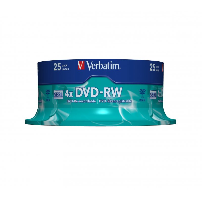 Verbatim DVD-RW Matt Silver 4,7 GB 25 pieza(s)