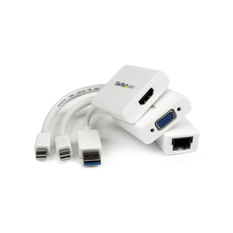StarTech.com Juego de Adaptadores para MacBook Air - Mini DisplayPort a VGA   HDMI - USB 3.0 a Ethernet Gigabit