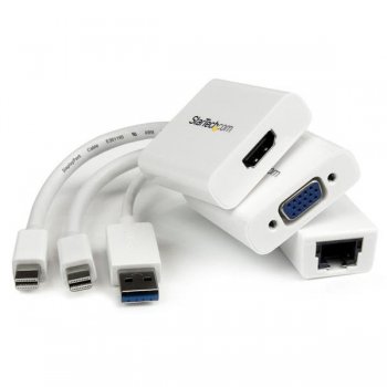 StarTech.com Juego de Adaptadores para MacBook Air - Mini DisplayPort a VGA   HDMI - USB 3.0 a Ethernet Gigabit