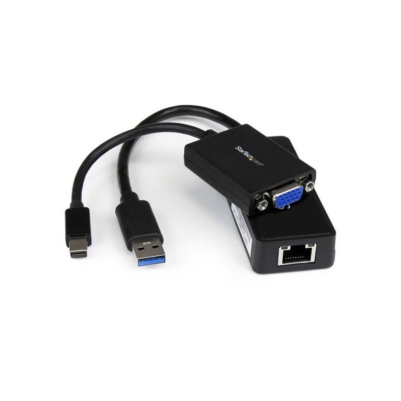 StarTech.com Juego de Adaptadores VGA y Ethernet Gigabit para Lenovo ThinkPad X1 Carbon - MDP a VGA - USB 3.0 a RJ45