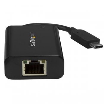 StarTech.com Adaptador USB-C de Red Ethernet Gigabit con Entrega de Potencia - Tarjeta de Red Externa USB Tipo C