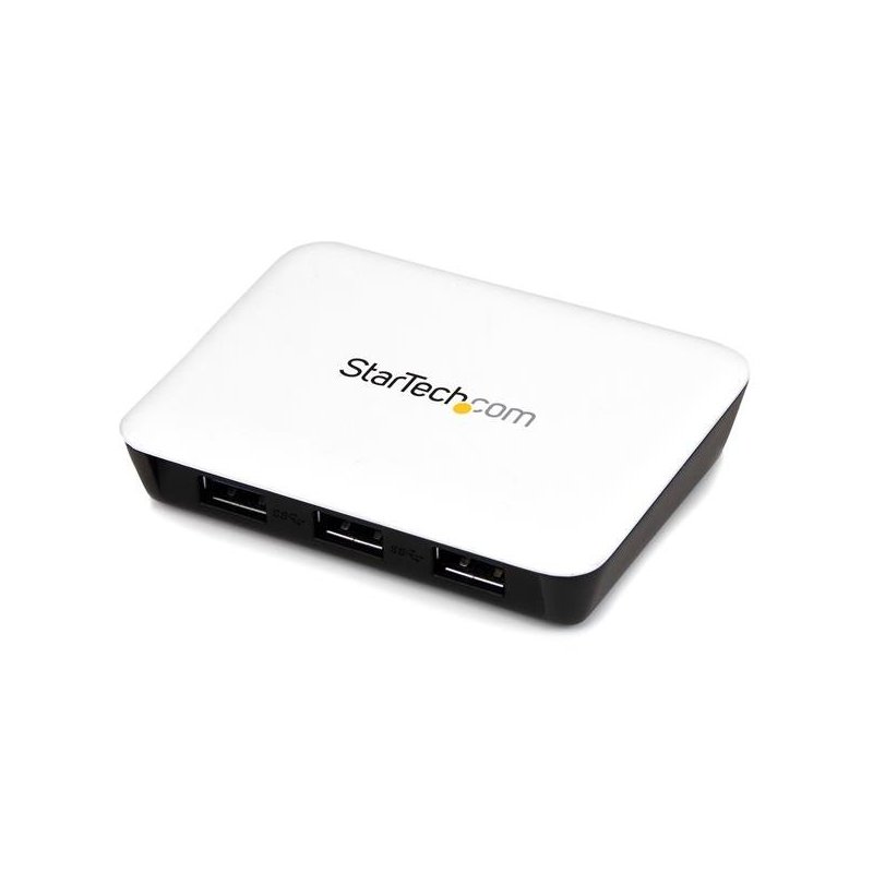 StarTech.com Adaptador de Red NIC Gigabit Ethernet Externo USB 3.0 con Hub Concentrador 3 Puertos con Alimentación