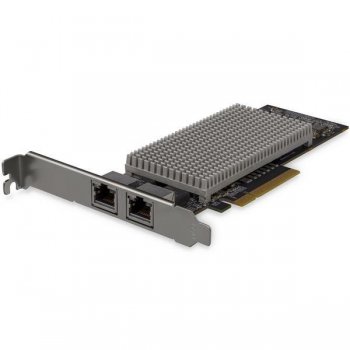 StarTech.com Tarjeta de Red PCI Express con 2 Puertos de 10Gb - 10GBASE-T y NBASE-T