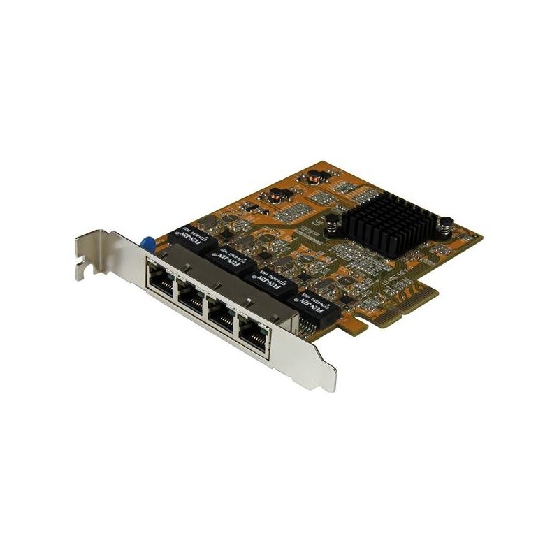 StarTech.com Tarjeta de Red PCI Express Ethernet Gigabit con 4 Puertos RJ45