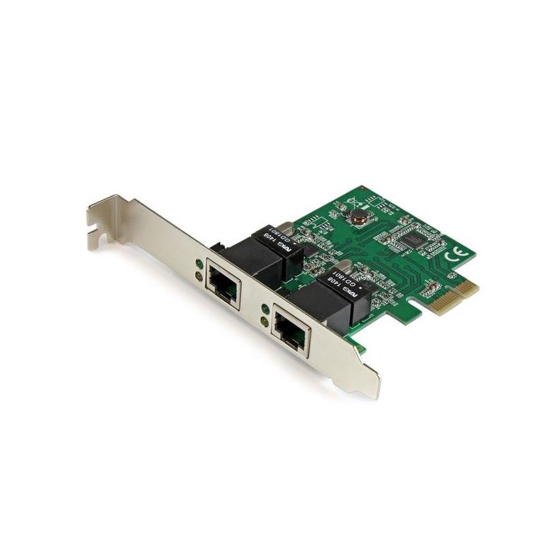 StarTech.com Adaptador Tarjeta de Red NIC PCI Express PCI-E de 2 Puertos Ethernet Gigabit RJ45