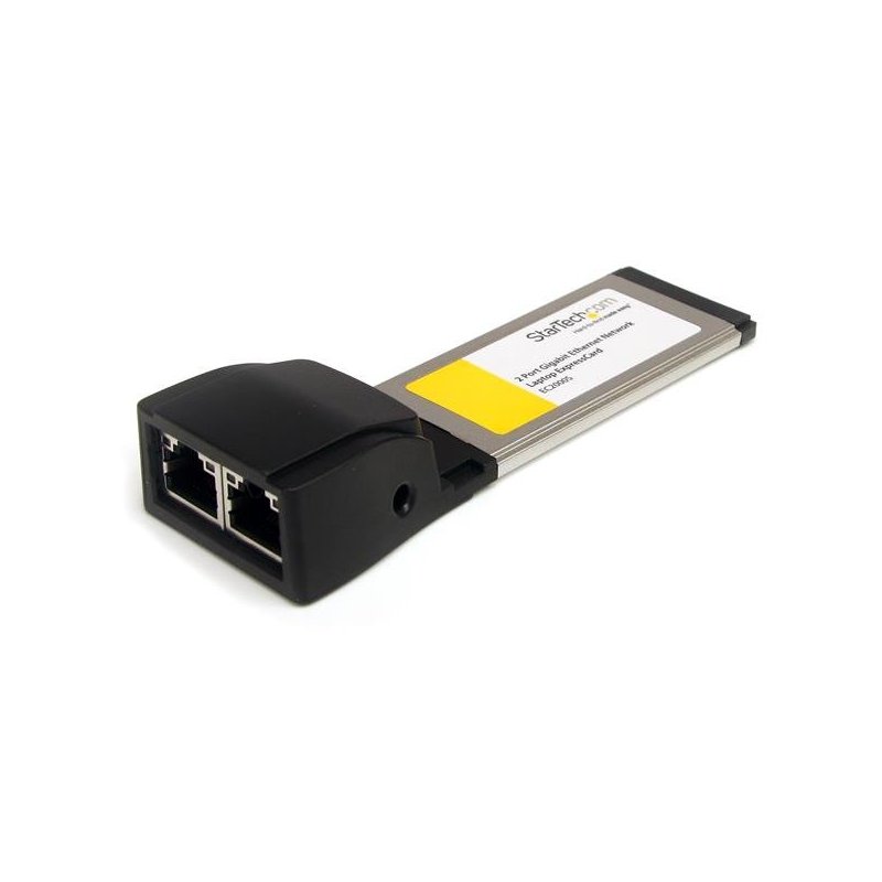 StarTech.com Adaptador Tarjeta de Red de 2 Puertos Gigabit Ethernet NIC ExpressCard 34 34mm RJ45